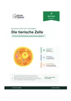 Vorschau - Stundenentwürfe - Biologie: die tierische Zelle - Klasse 5/6 - Deckblatt