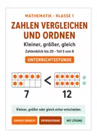 Vorschau - Stundenentwürfe - Mathe Klasse 1: Zahlen bis 20 vergleichen und ordnen - Deckblatt