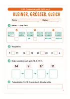 Vorschau - Stundenentwürfe - Mathe Klasse 1: Zahlen bis 20 vergleichen und ordnen - Seite 2