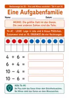 Vorschau - Stundenentwürfe - Mathe Klasse 1: Aufgabenfamilien bis 20 - Seite 2