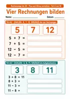 Vorschau - Stundenentwürfe - Mathe Klasse 1: Aufgabenfamilien bis 20 - Seite 3