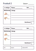 Vorschau - Arbeitsblätter - Klassenrat Protokoll & Zielscheibenrelfexion - Seite 2
