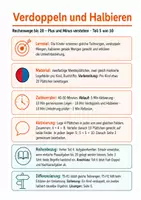 Vorschau - Stundenentwürfe - Mathe Klasse 1: Verdoppeln und Halbieren bis 20 - Seite 1