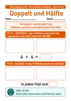 Vorschau - Stundenentwürfe - Mathe Klasse 1: Verdoppeln und Halbieren bis 20 - Seite 2