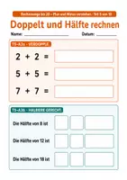 Vorschau - Stundenentwürfe - Mathe Klasse 1: Verdoppeln und Halbieren bis 20 - Seite 3