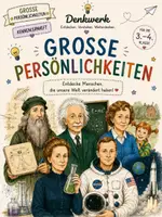 Vorschau - Stundenentwürfe - Freebie | Leonardo da Vinci, Albert Einstein, Astrid Lingren & Co | Große Persönlichkeiten | Sachunterricht Klasse 3-4 - Deckblatt