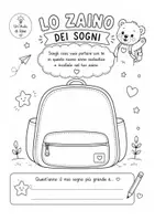 anteprima - Poster - Lo zaino dei sogni | Attività di accoglienza - Pagina di copertina