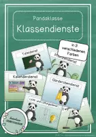 Vorschau - Poster - Pandaklasse Materialpaket – Klassenzimmer Deko Grundschule Klasse 1 | Klassentier Panda | Classroom Management | Organisation & Einschulung - Seite 1