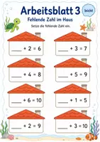 Vorschau - Arbeitsblätter - Rechenhäuser bis 10 Klasse 1 | Mathematik | 5 Arbeitsblätter als PDF - Seite 3