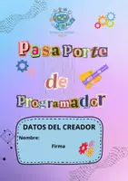 Vista previa - Hojas de trabajo - Pasaporte de programador por bloques inicial. - Portada