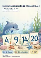 Vorschau - Arbeitsblätter - Rechenwege, Ergebnisse und Geometrie Klasse 1 | Materialpaket | 20 PDFs mit 100 Arbeitsblättern - Seite 1