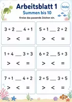 Vorschau - Arbeitsblätter - Rechenwege, Ergebnisse und Geometrie Klasse 1 | Materialpaket | 20 PDFs mit 100 Arbeitsblättern - Seite 2