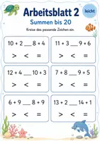 Vorschau - Arbeitsblätter - Rechenwege, Ergebnisse und Geometrie Klasse 1 | Materialpaket | 20 PDFs mit 100 Arbeitsblättern - Seite 3