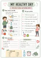 Vorschau - Arbeitsblätter - Speaking & Communication: My Body & Health – 17 Partner-Interviews & Speqking Worksheets / Englisch Klasse 5–7 - Seite 3