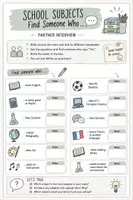 Vorschau - Arbeitsblätter - Speaking & Communication: School – 12 Partner-Interviews & Speaking Worksheets rund um Schule, Fächer & Alltag / Englisch Klasse 5-7 - Seite 2