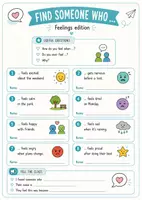 Vorschau - Arbeitsblätter - Speaking & Communication: Feelings & Emotions – 12 Partner-Interviews & Speaking Worksheets / Englisch Klasse 5–7 - Seite 3