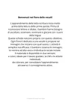 anteprima - Materiale di supporto/inclusione - Le vocali nel fiore - Attività gratuita - Pagina 1