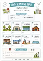 Vorschau - Arbeitsblätter - Speaking & Communication: My Town & Places – 12 Partner-Interviews & Speaking Worksheets / Englisch Klasse 5–7 - Seite 2
