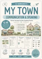 Vorschau - Arbeitsblätter - Speaking & Communication: My Town & Places – 12 Partner-Interviews & Speaking Worksheets / Englisch Klasse 5–7 - Deckblatt