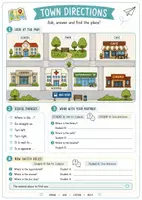 Vorschau - Arbeitsblätter - Speaking & Communication: My Town & Places – 12 Partner-Interviews & Speaking Worksheets / Englisch Klasse 5–7 - Seite 3