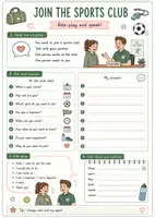 Vorschau - Arbeitsblätter - Speaking & Communication: Sports – 12 Partner-Interviews & Speaking Worksheets rund um Sport, Bewegung & Lieblingsteams / Englisch Klasse 5-7 - Seite 3