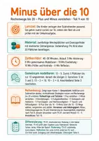 Vorschau - Stundenentwürfe - Mathe Klasse 1: Minus über die 10 – zurück zur 10 - Seite 1