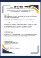 Vorschau - Arbeitsblätter - Ja-/Nein-Fragen zum Sommer mit Bildern - Seite 1