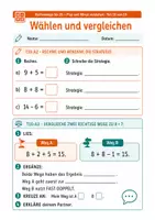 Vorschau - Stundenentwürfe - Mathe Klasse 1: Rechenwege wählen, vergleichen und prüfen - Seite 3