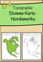 Vorschau - Arbeitsblätter - Stumme (leere) Karte - Nordamerika - Deckblatt