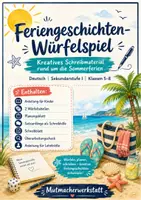 Vorschau - Arbeitsblätter - Feriengeschichten-Würfelspiel – Kreatives Schreiben für die Sommerferien Deutsch - Deckblatt