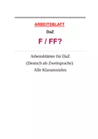Vorschau - Arbeitsblätter - Rechtschreibung: f oder ff? Arbeitsblätter mit Lösungen - Seite 1