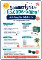 Vorschau - Spiele - Sommerferien-Escape-Game Deutsch – Der verschwundene Koffer - Seite 1