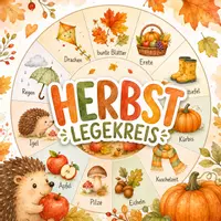 Vorschau - Bildkarten - Herbst-Legekreis – Herbstsymbole kindgerecht erklärt | Morgenkreis | Herbstprojekt | Kita | Kindergarten | Vorschule - Deckblatt