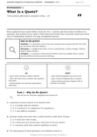 Vorschau - Arbeitsblätter - Quoting Correctly in Analytical Writing - Seite 1