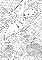 Vorschau - Arbeitsblätter - Delfin MEGABUNDLE - Wissenskartei, Lückentext, Steckbrief, Suchsel, Quizkarten, POP Art Malvorlagen - Seite 3