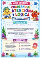 Vista previa - Unidades / Secuencias / Situaciones de Aprendizaje - Cuaderno de Atención y Lógica. 30 Misiones con Estrellín y Amaro. Infantil (3-6 años). DUA - página 3