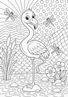 Vorschau - Arbeitsblätter - Flamingo MEGABUNDLE - Wissenskartei, Lückentext, Steckbrief, Suchsel, Quizkarten, POP Art Malvorlagen - Seite 3
