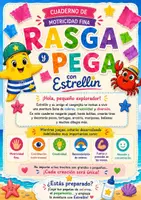 Vista previa - Unidades / Secuencias / Situaciones de Aprendizaje - Cuaderno Rasga y Pega con Estrellín. Motricidad Fina. 30 Actividades para Infantil (3-6 años) DUA - página 1