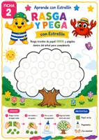 Vista previa - Unidades / Secuencias / Situaciones de Aprendizaje - Cuaderno Rasga y Pega con Estrellín. Motricidad Fina. 30 Actividades para Infantil (3-6 años) DUA - página 3