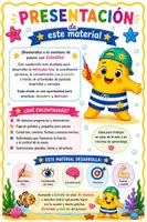 Vista previa - Unidades / Secuencias / Situaciones de Aprendizaje - Cuaderno de Punzón con Estrellín. 30 Misiones de Motricidad Fina. Infantil (3-6 años)DUA - página 1