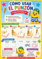 Vista previa - Unidades / Secuencias / Situaciones de Aprendizaje - Cuaderno de Punzón con Estrellín. 30 Misiones de Motricidad Fina. Infantil (3-6 años)DUA - página 2