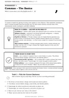 Vorschau - Arbeitsblätter - Mastering Comma Rules - Seite 1