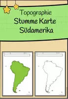 Vorschau - Arbeitsblätter - Stumme (leere) Karte - Südamerika - Deckblatt