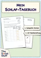Vorschau - Arbeitsblätter - Tagebuch-Set für Kinder / Gefühlstagebuch, Wuttagebuch & Schlaftagebuch - Seite 1