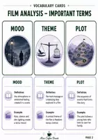 Vorschau - Aufgabenkarten - Film Analysis Vocabulary Cards (Lernkarten EF-Q2) - Seite 3