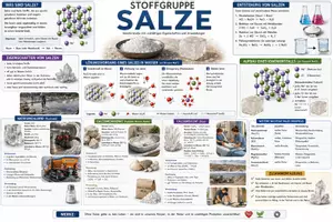 Vorschau - Arbeitsblätter - Salze - eine Stoffgruppe - Übersicht - Deckblatt