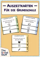 Vorschau - Bildkarten - 9 Auszeitkarten für Kinder: Selbstregulation mit Bewegung, Kreativität & Ruhe / Classroom Management - Deckblatt
