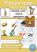Vorschau - Spiele - Lesekarten/Bildkarten - Musikinstrumente / musical instruments (Medium) - Englisch - Deckblatt
