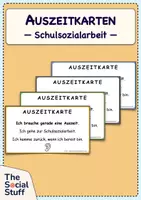 Vorschau - Mal- und Bastelvorlagen - Auszeitkarten & Flipbook / Materialpaket / Für selbstbestimmte Pausen - Seite 1