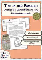 Vorschau - Arbeitsblätter - Tod in der Familie: Emotionale Unterstützung / Ressourcenarbeit / Grundschule - Deckblatt